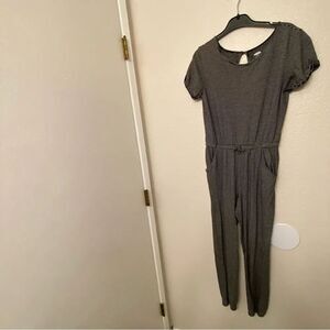 Old Navy 100% cotton Short-Sleeve Jumpsuit striped jogger romper xl 14